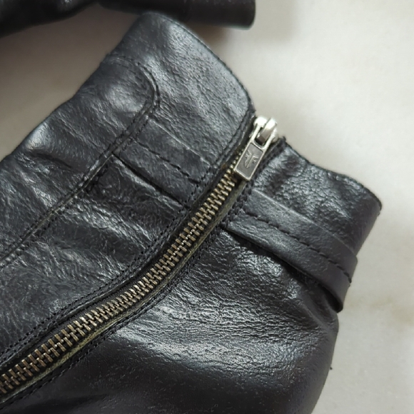 Frye Black Leather Boots Size 7.5 - Picture 8 of 14